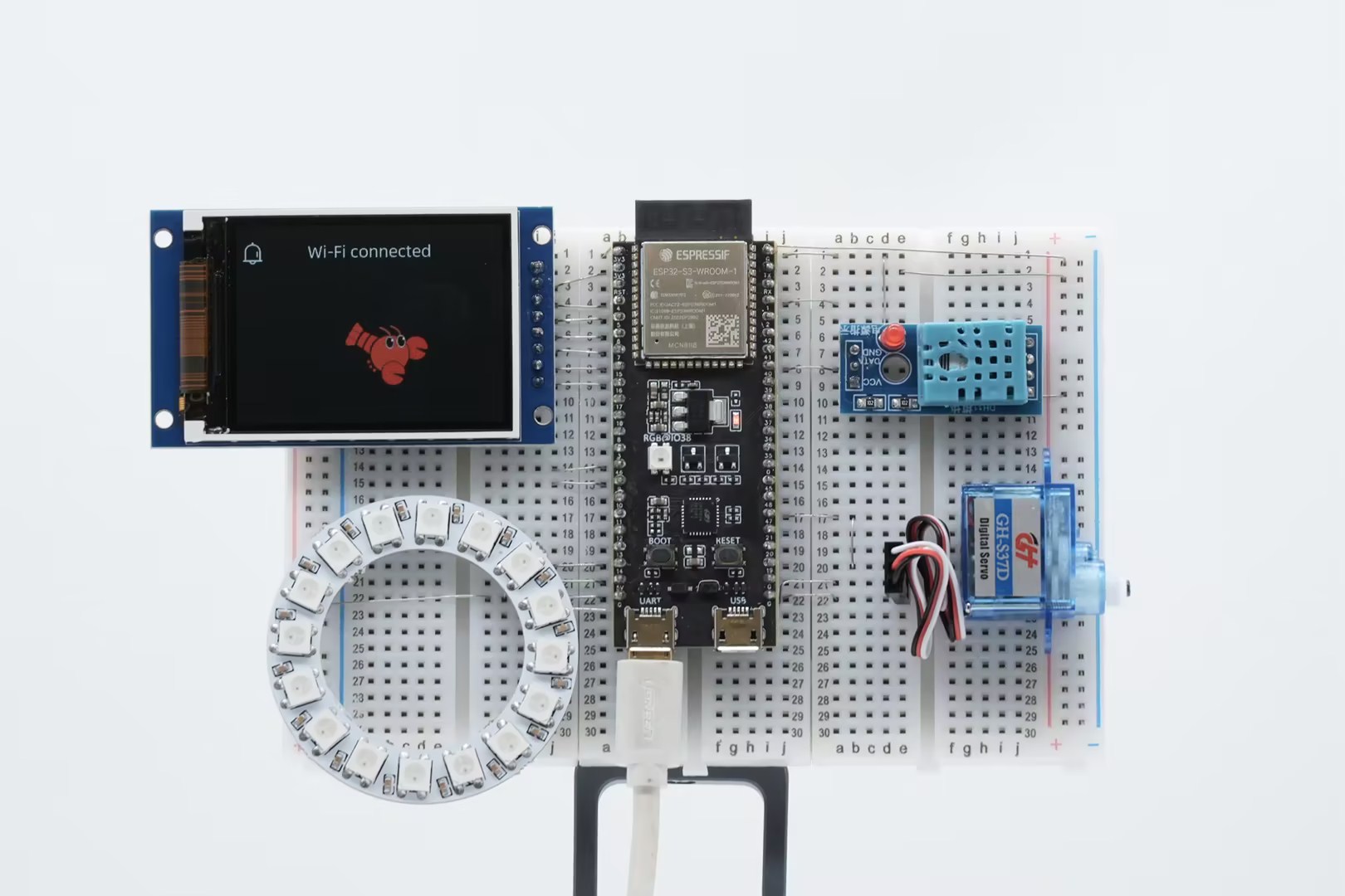 ESP-Claw Breadboard